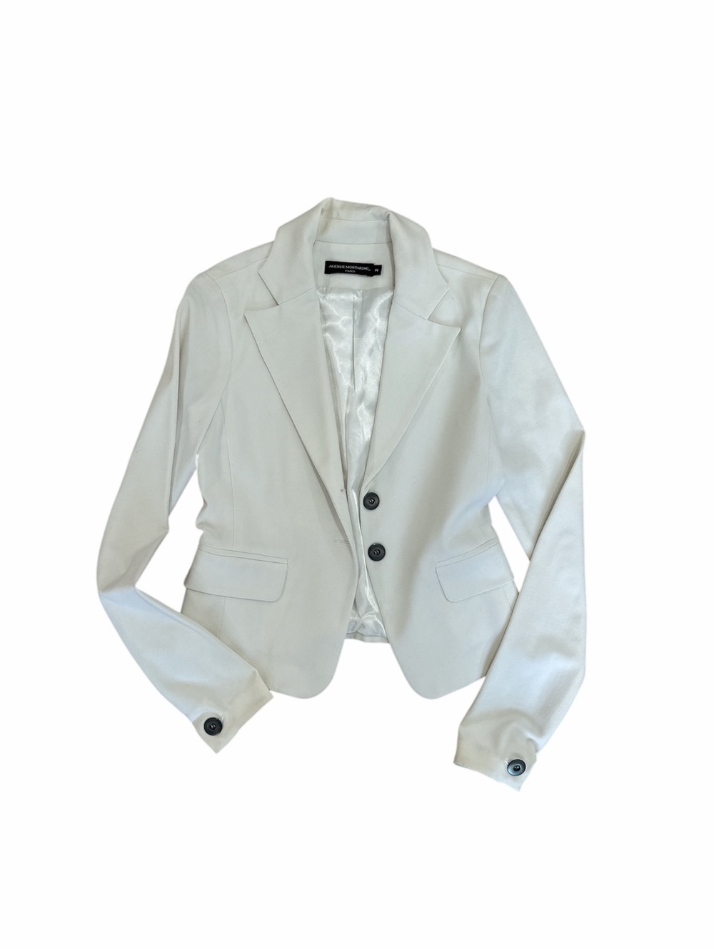 Women’s Cream Single-Breasted Tailored Blazer